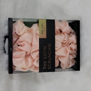 Kitsch The Satin Scrunchie Set of 5 Pink